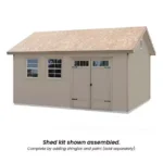 12x16 Garden Sheds | DIY Shed Kit - Scarsdale Wood Shed with Floor, 192 sq. ft