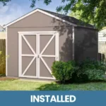 10x12 Shed | Professionally Installed Rookwood Outdoor Wood Shed, 120 sq. ft