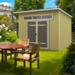 10x7.5 Modern Outdoor Wood Shed | Do-It-Yourself Olympia Lean-To with Transom Windows, 75 sq. ft.