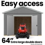 A garage featuring large 64x16 double doors labeled Easy Access for convenient entry and exit