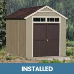 8x12 Shed - Majestic Installed Storage Shed, 96 sq. ft. Wood Shed