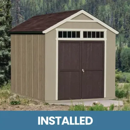 8x12 Shed - Majestic Installed Storage Shed, 96 sq. ft. Wood Shed