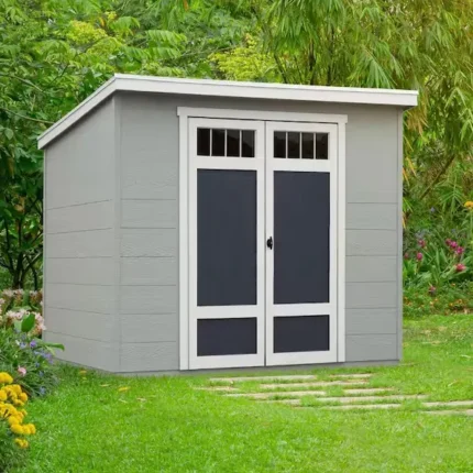 8x6 Shed - Highland DIY Garden Shed Kit, 48 sq. ft. Wood Utility Shed