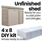 10x4 Shed - Cambria DIY Shed Kit, Outdoor Utility Shed (40 sq. ft.)